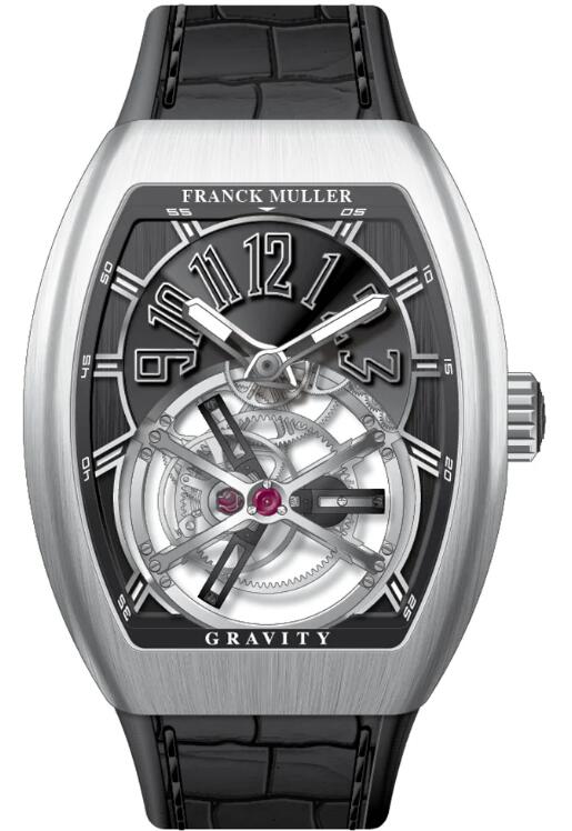 Best FRANCK MULLER Vanguard Gravity Tourbillon Brushed Steel V 45 T GR CS (NR) (BR AC) (NR.NR ACBR) Replica Watch